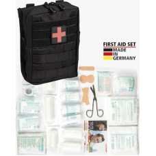 Mil-Tec Φαρμακείο Αυτοκινήτου Τσαντάκι First Aid Leina Pro Large - Black 43τμχ με Εξοπλισμό Κατάλληλο για Πρώτες Βοήθειες